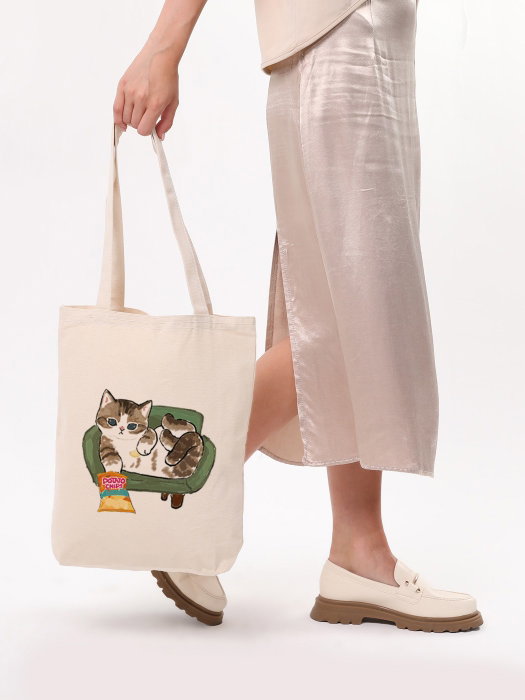Zoozie Bags Bolso de mano 1616 de algodón 100% Bolso de mano para mujer Color Crema 35x40x8 cm